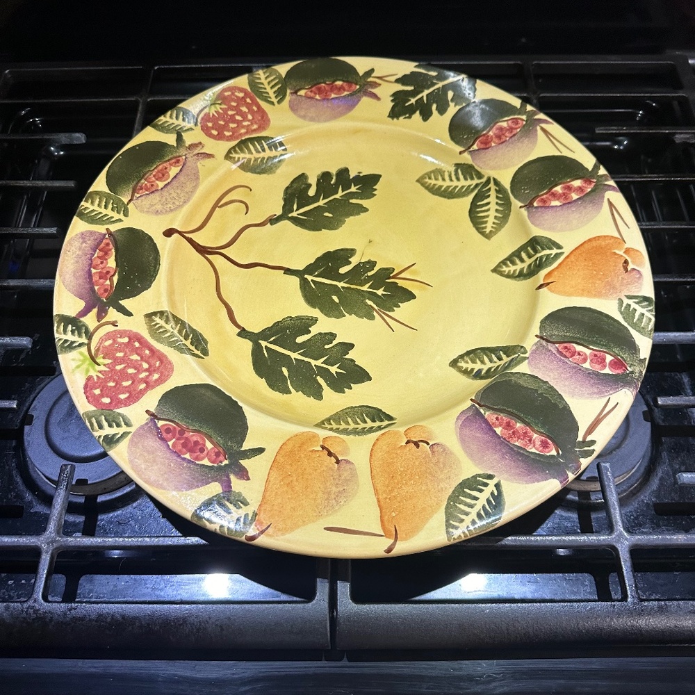 EX-Large Ceramic 16 1/3" Platter  Handpainted by Coop CERAMICHE TOSCANE Italy